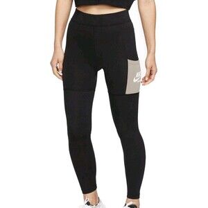 Nike Dri-Fit Women's Active Leggings Black Size S With Size Pockets